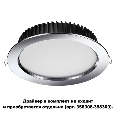 Светодиодная панель Novotech Spot Drum 358305, IP44, LED 20W 3000K 1500lm