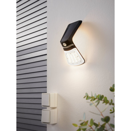 Настенный светодиодный светильник Eglo Lamozzo 1 98758, IP44, LED 2W, черный, пластик - миниатюра 2