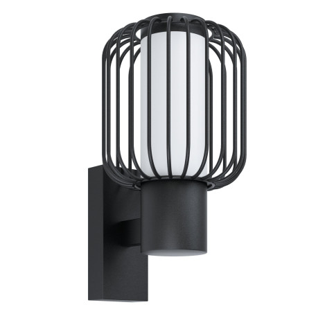 Настенный светильник Eglo Ravello 98721, IP44, 1xE27x28W, черный, металл, металл с пластиком