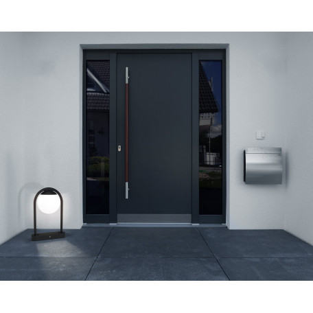 Садово-парковый светильник Eglo Prata Vecchia 98732, IP44, 1xE27x28W, черный, белый, металл, пластик - миниатюра 2