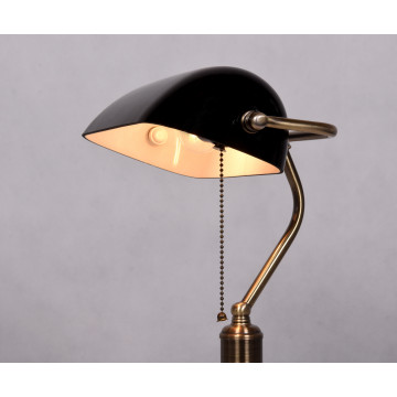Настольная лампа Lumina Deco Banker LDT 305 BK, 1xE27x40W, черный, стекло - миниатюра 5