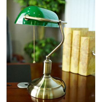 Настольная лампа Lumina Deco Banker LDT 305 GR, 1xE27x40W - миниатюра 5
