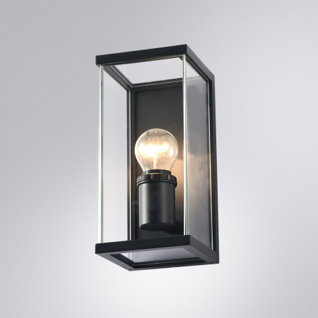 Настенный светильник Arte Lamp Pot A1631AL-1BK, IP54, 1xE27x60W - миниатюра 2