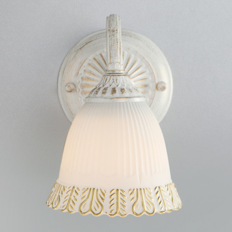 Настенный светильник Eurosvet Campina 60107/1 белый с золотом (a045769), 1xE27x60W - миниатюра 2