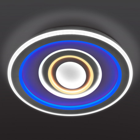 Потолочный светодиодный светильник Eurosvet Coloris 90214/1 белый (a047362), LED 178W 11214lm CRI>80 - миниатюра 3
