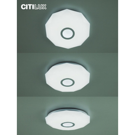 Потолочный светодиодный светильник с пультом ДУ Citilux Диамант Смарт CL713A30G, LED 35W 3000-5500K + RGB 2800lm - миниатюра 6