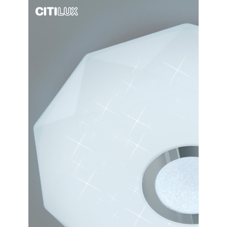 Потолочный светодиодный светильник с пультом ДУ Citilux Диамант Смарт CL713A30G, LED 35W 3000-5500K + RGB 2800lm - миниатюра 8