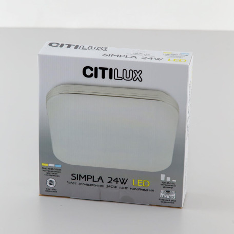 Потолочный светодиодный светильник с пультом ДУ Citilux Симпла CL714K330G, LED 33W 3000-5500K + RGB 2700lm - миниатюра 11