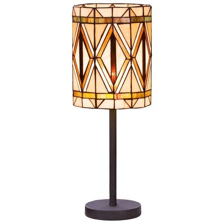 Настольная лампа Velante 858-804-01, 1xE27x40W, бронза, разноцветный, металл, стекло - миниатюра 1