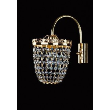 Бра Artglass PERSEFONA CE, 1xE14x60W, золото, прозрачный, металл, хрусталь Artglass Crystal Exclusive - миниатюра 1
