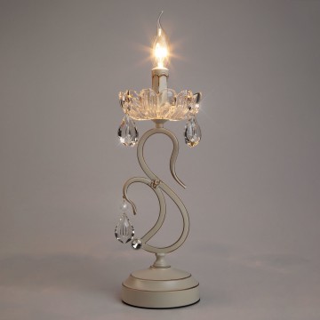 Настольная лампа Eurosvet Etna 12205/1T белый Strotskis (00000059683), 1xE14x40W - миниатюра 3