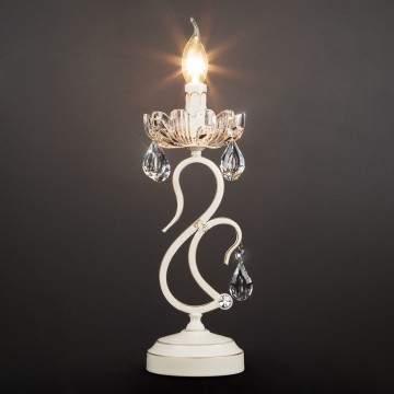 Настольная лампа Eurosvet Etna 12205/1T белый Strotskis (00000059683), 1xE14x40W - миниатюра 5