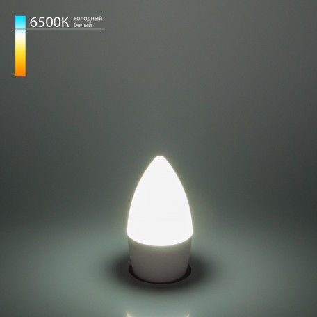 Светодиодная лампа Elektrostandard свеча BLE2738 a048678 E27 6W, 6500K (холодный) CRI>80 - миниатюра 1