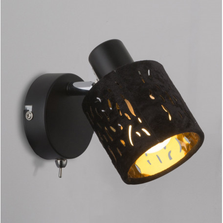 Настенный светильник с регулировкой направления света Globo Troy 54121-1, 1xE14x8W, металл, текстиль - миниатюра 5