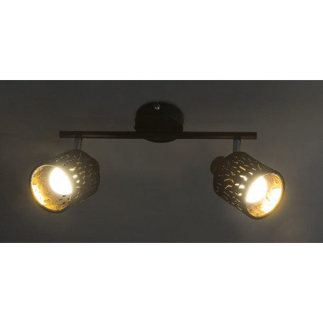 Настенный светильник с регулировкой направления света Globo Troy 54121-2, 2xE14x8W, металл, текстиль - миниатюра 4