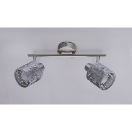 Настенный светильник с регулировкой направления света Globo Alys 54122-2, 2xE14x8W, металл, текстиль - миниатюра 4