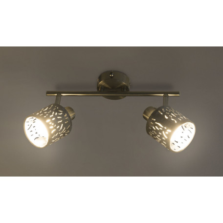 Настенный светильник с регулировкой направления света Globo Alys 54122-2, 2xE14x8W, металл, текстиль - миниатюра 5