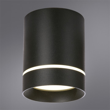 Потолочный светодиодный светильник Arte Lamp Elle A1949PL-1BK, LED 9W 3000K 450lm CRI≥70 - миниатюра 2