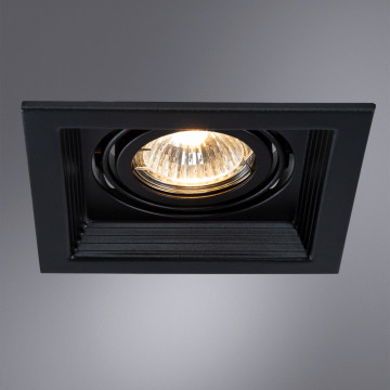 Встраиваемый светильник Arte Lamp Canis A6661PL-1BK, 1xGU10x50W - миниатюра 2