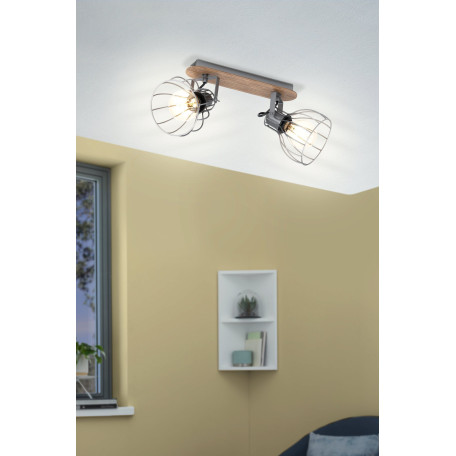 Потолочный светильник с регулировкой направления света Eglo Sambatello 98135, 2xE27x40W - миниатюра 2