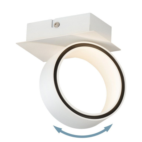Настенно-потолочный светодиодный светильник-спот с регулировкой направления света Eglo Albariza 39584, LED 5W 3000K 650lm - миниатюра 2