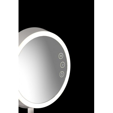 Косметическое зеркало с подсветкой Mantra Lady 6040, белый, металл, стекло - миниатюра 6