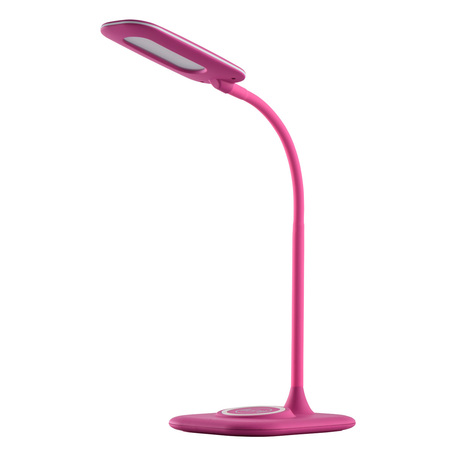 Настольная светодиодная лампа De Markt Ракурс 631036701, LED 6,5W 4000K 480lm, розовый, пластик