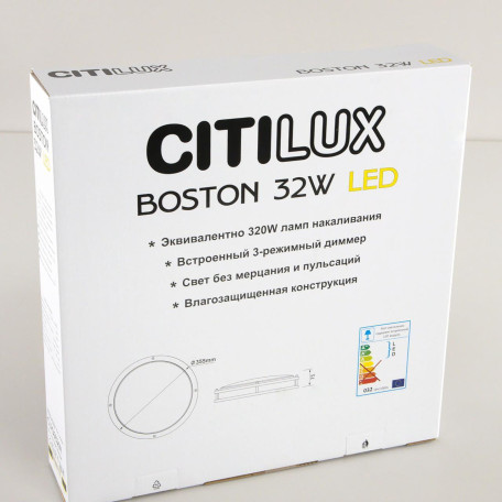 Потолочный светодиодный светильник Citilux Бостон CL709321N, IP44, LED 32W 4000K 2000lm - миниатюра 7