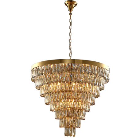 Светильник Crystal Lux ABIGAIL SP22 D820 GOLD/AMBER 0010/322, 22xE14x60W
