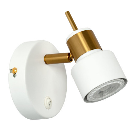 Настенный светильник с регулировкой направления света Arte Lamp Almach A1906AP-1WH, 1xGU10x40W - миниатюра 1