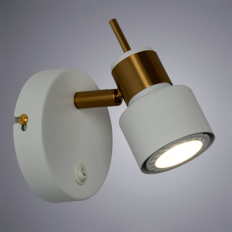 Настенный светильник с регулировкой направления света Arte Lamp Almach A1906AP-1WH, 1xGU10x40W - фото 2