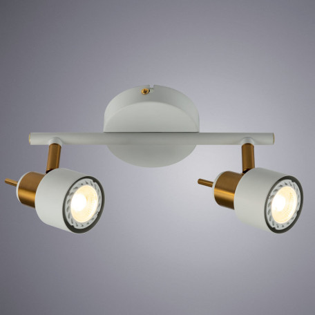 Потолочный светильник с регулировкой направления света Arte Lamp Almach A1906PL-2WH, 2xGU10x40W - фото 2
