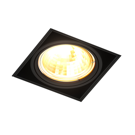 Встраиваемый светильник Zumaline Oneon 94361-BK, 1xGU10x50W, черный, металл
