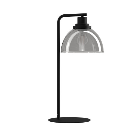 Настольная лампа Eglo Beleser 98386, 1xE27x60W, черный, дымчатый, металл, стекло