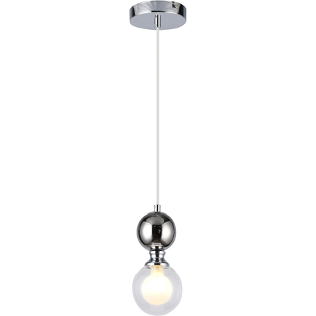 Подвесной светильник Toplight Roslyn TL1223H-01TR, 1xG9x33W, хром, прозрачный, металл, стекло