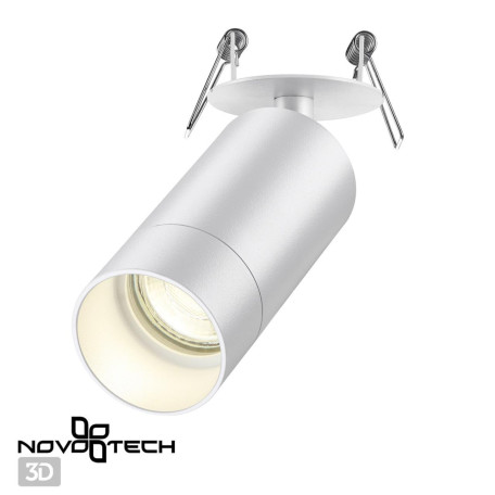 Встраиваемый светильник с регулировкой направления света Novotech Slim 370872, 1xGU10x9W