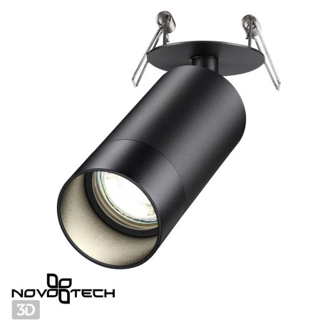 Встраиваемый светильник с регулировкой направления света Novotech Slim 370873, 1xGU10x9W