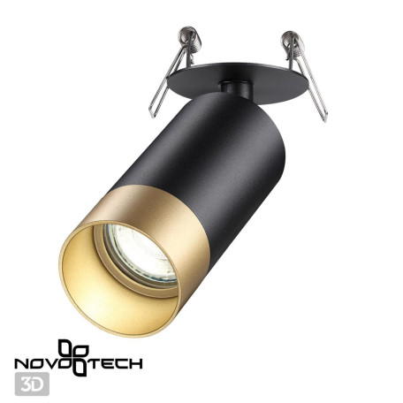 Встраиваемый светильник с регулировкой направления света Novotech Slim 370875, 1xGU10x9W - миниатюра 1