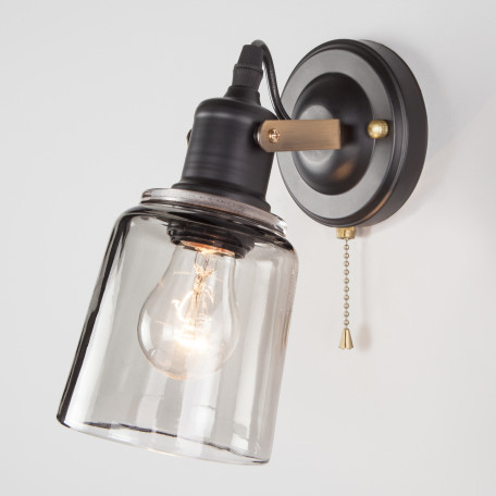 Настенный светильник с регулировкой направления света Eurosvet Astor 70111/1 черный (a047607)