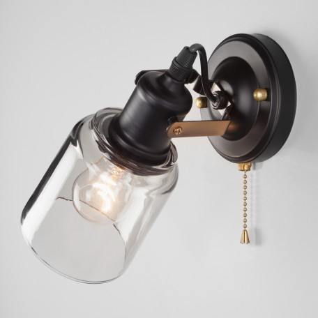 Настенный светильник с регулировкой направления света Eurosvet Astor 70111/1 черный (a047607), 1xE27x60W - миниатюра 2