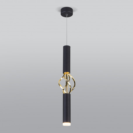 Подвесной светильник Eurosvet Lance 50191/1 LED черный/золото (a049107)