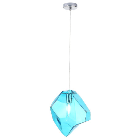 Подвесной светильник Crystal Lux NUESTRO SP1 CHROME/BLUE 3420/201, 1xE14x40W - миниатюра 1