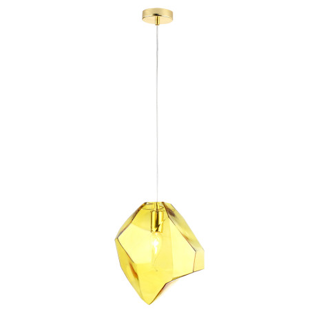 Подвесной светильник Crystal Lux NUESTRO SP1 GOLD/AMBER 3421/201, 1xE14x40W - миниатюра 1