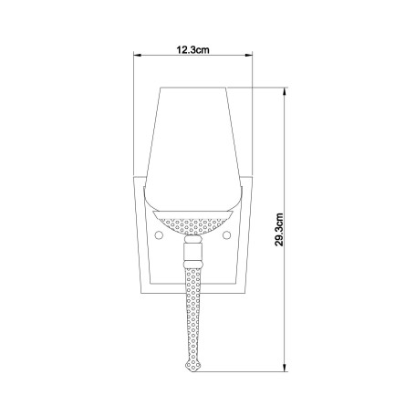 Схема с размерами Arte Lamp A1722AP-1BA