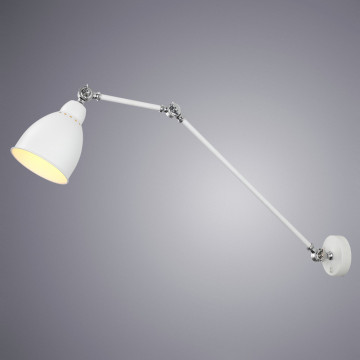 Бра с регулировкой направления света Arte Lamp Braccio A2055AP-1WH, 1xE27x60W - миниатюра 2