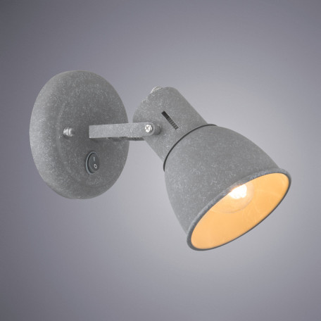 Настенный светильник с регулировкой направления света Arte Lamp Jovi A1677AP-1GY, 1xE14x40W - миниатюра 2