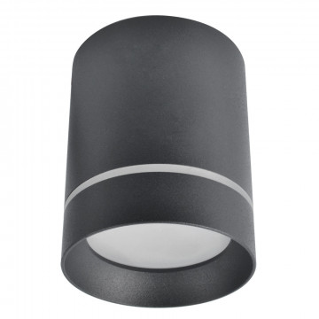 Потолочный светодиодный светильник Arte Lamp Instyle Elle A1909PL-1BK, LED 9W 4000K 450lm CRI≥70, черный, металл, пластик