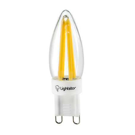 Филаментная светодиодная лампа Lightstar LED 940472 свеча G9 5W, 3000K (теплый) 220V, гарантия 1 год