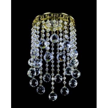 Встраиваемый светильник Artglass SPOT 05 CE, 1xGU10x35W, золото, прозрачный с золотом, прозрачный, металл, хрусталь Artglass Crystal Exclusive
