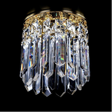 Встраиваемый светильник Artglass SPOT 13 CE, 1xGU10x35W, золото, прозрачный с золотом, прозрачный, металл, хрусталь Artglass Crystal Exclusive